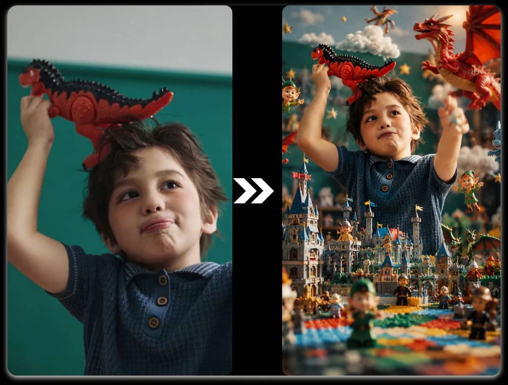 Turn a simple snapshot into a complete world